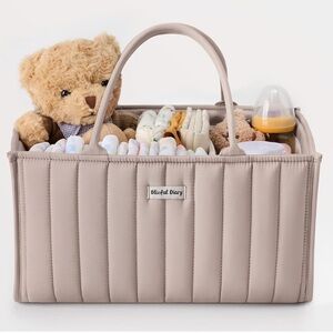 Beige Storage bag with Handles.Baby bag.For keeping baby essentials storage .